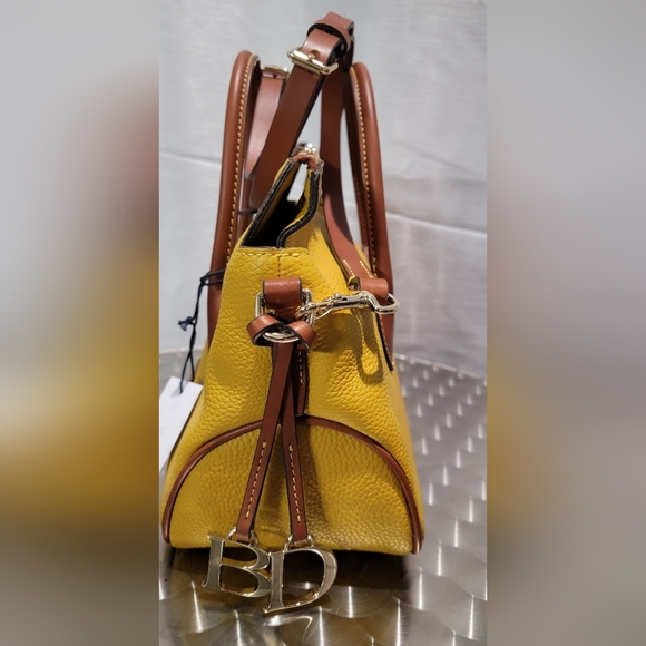 Dooney Bourke Mustard Satchel - Picture 5 of 5